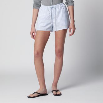 Dunst Mini shorts pigiama azzurri a righe