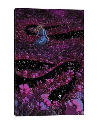 iCanvas Icanvas The Common Garden Snake Night Version Canvas Artwo By Ella Mazur Wall Art