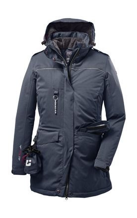 Killtec Parka KILLTEC Ostfold WMN PRK B, Damen, Gr. 50, blau (navy), Oberstoff: 100% Polyester, Futter: 100% Polyester, Wattierung: 100% Polyester, Jacken Par