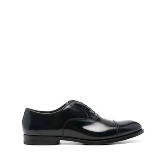 Doucal's Leather Oxford Schoenen - Heren - Nette schoenen - Zwart - 40 1/2 EU - Leer - Schoenen