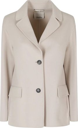 Max Mara Jassen, Dames, Bruin, S, Leer, Melfi Jas