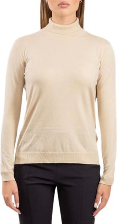 Max Mara Truien & Vesten, Dames, Beige, XS, Wol, Kiku Turtleneck