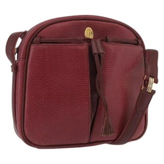 Cartier Pre-owned Vintage Schoudertas - Dames - Vintage Schoudertas - Rood - ONE Size - Leer - Vintage