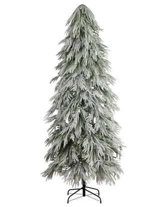 Nearly Natural 7Ft. Flocked Down Swept Artificial Christmas Tree