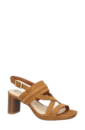 Bella Vita Desoto Slingback Sandal in Dark Tan Leather at Nordstrom, Size 9.5