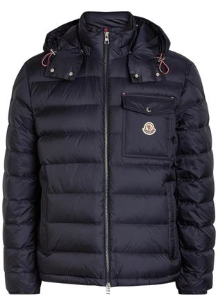 Moncler Verith Hooded Padded Nylon Jacket - Dark Blue - 5 (UK44 / Xxl)