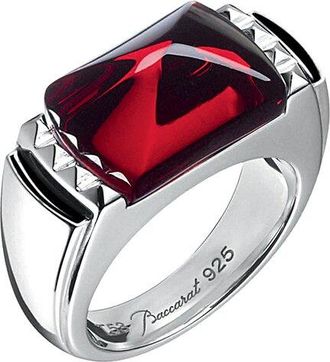 Baccarat Louxor Silver Crystal Ring