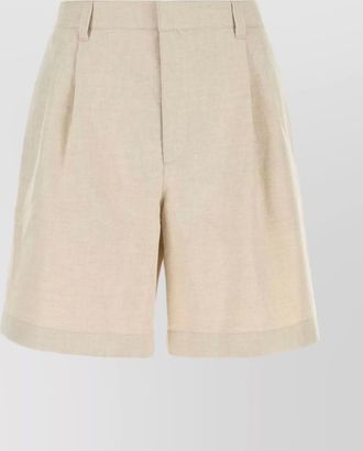 Bottega Veneta linen blend twill bermuda shorts