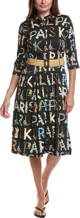 Karl Lagerfeld Karl Lagerfeld Allover Printed Midi Dress