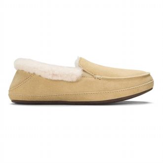Olukai Womens Mule Ku Una Slipper In Golden Sand