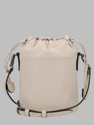 Longchamp Womens Bucket Bag Le Pliage Xtra Ivory Leather Shoulder