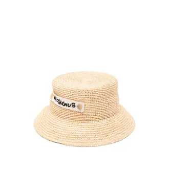 Jacquemus The Plage Logo-patch Raffia Hat