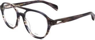 Rag & Bone RNB7049/G 033Z 00 Grey Black Horn 51mm