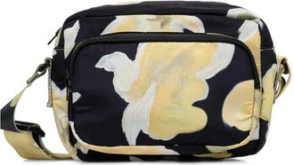 Stine Goya Borsa a tracolla con motivo a fiori - Nero