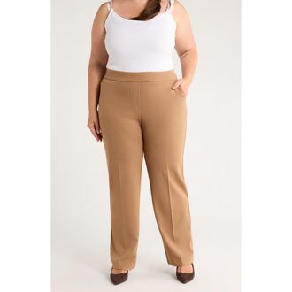 Anne Klein High Waist Pull-On Pants in Vicuna at Nordstrom, Size 1 X