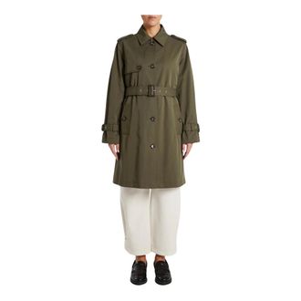 Pennyblack Dames, Mantels, Groen, Maat: M Gabardine