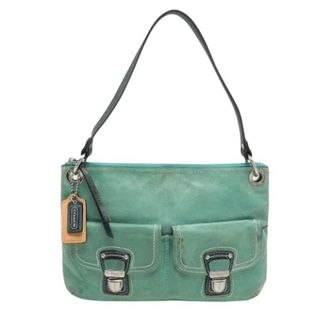 Coach Borsa a spalla in pelle color block Pre-owned - - Pre-owned - Donna - Verde - ONE SIZE