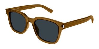 Saint Laurent SL 711/K Asian Fit 004 Mens Sunglasses Brown Size 54