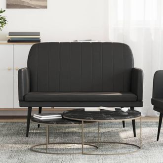 vidaXL Banco De Cuero Sint&eacute;tico Negro 107x80x81 Cm Vidaxl
