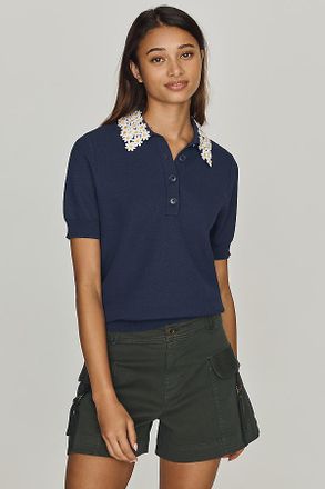 Essentiel Jember Flower Collar Sweater