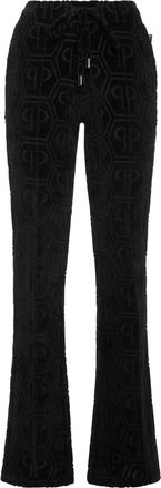 Philipp Plein Flared Jogging Pants Jacquard Monogram