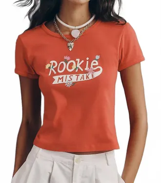 Mother Itty Bitty Ringer Tee In Rookie Mistake