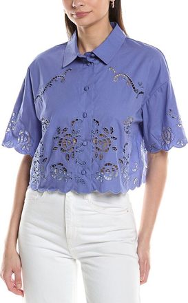 NVLT Nvlt Eyelet Poplin Camp Shirt