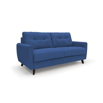 Divani.Store Callisto Sof&aacute; Cama Convertible De Tela Suave E Impermeable 168 Cm (mat. 120x197) Azul
