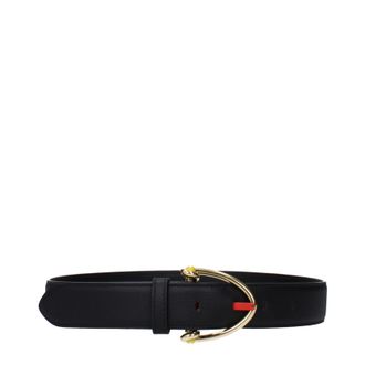 Bottega Veneta Damens Lederg&uuml;rtel Schwarz