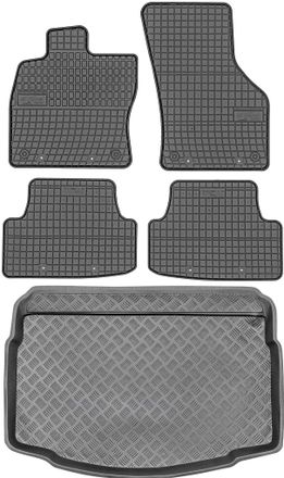 OEM Juego De Alfombrillas De Goma Para Coche Y Maletero Para Volkswagen Golf Vii Hatchback (2012-2020)