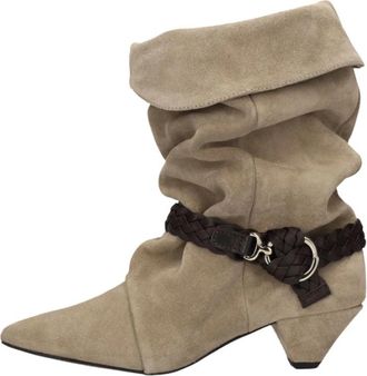 Nubikk Dames Sneakers Sally Lynn Zand - Maat 41 - Dames - Laarzen met Hak - Beige - 36 EU - Su&egrave;de - Schoenen