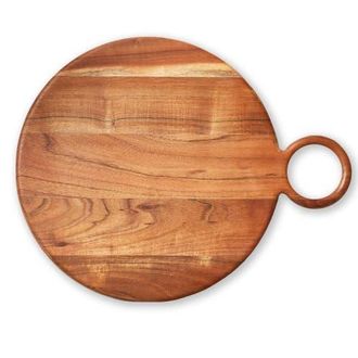 Tag Natural Wood Loop Round Serving Tray for Everyday Use in Beige at Nordstrom