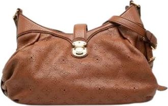 Louis Vuitton Pre-owned Mahina Crossbody - Dames - Vintage Schoudertas - Bruin - ONE Size - Leer - Vintage