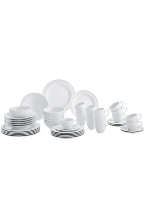 SELTMANN WEIDEN Kombiservice, Weiß, Keramik, 42-teilig, 260 ml,260 ml,350 ml,770 ml, Geschirr, Geschirrsets, Kombiservice