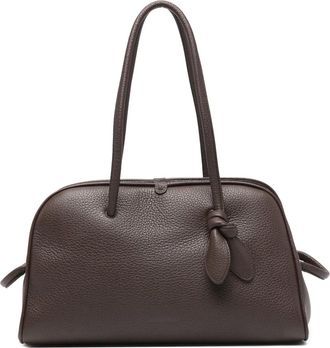 Jacquemus Le Turismo knot-detail tote bag - unisex - Calf Leather/Cotton - OS - Brown