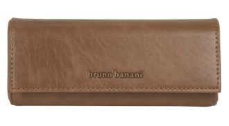 Bruno Banani Brustbeutel BRUNO BANANI, Damen, braun (cognac), Leder, unifarben, Kleinlederwaren Brustbeutel, echt Leder