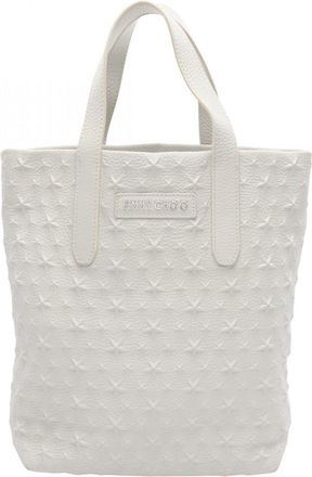 Jimmy Choo London White Leather Tote Bag (Pre-Owned)