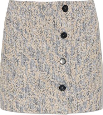Iro Elixio Rok - Dames - Korte rokken - Beige - L - Tweed - Rokken