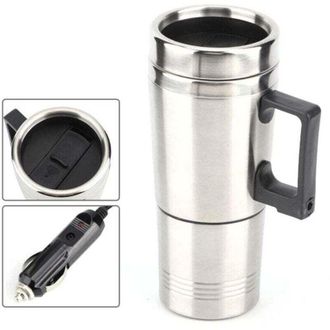 OEM Hervidor El&eacute;ctrico Para Coche, Taza Calefactable Para Caf&eacute; Y T&eacute;, 12v, 350ml + 150ml --crezuo