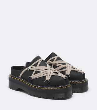 Rick Owens DRKSHDW x Dr. Martens leather mules