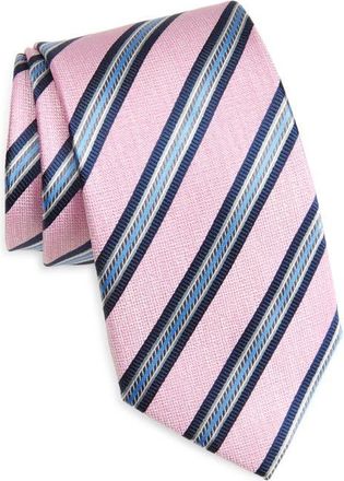 Nordstrom Stripe Silk Tie in Pink at Nordstrom