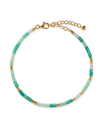 Monica Vinader Delphi Multi Gemstone bracelet - women - Green Onyx/18kt Gold Vermeil - One Size