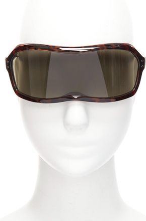 Maison Margiela Maison Martin Margiela Incognito Tortoise Shield Visor Sunglasses
