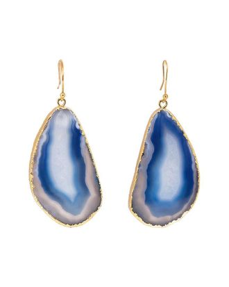 Saachi Saachi Agate Cz Dangle Earrings