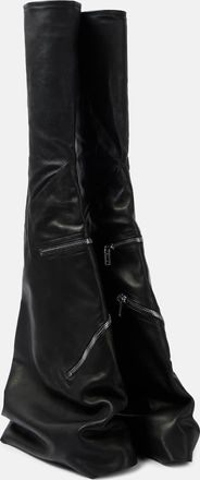 Rick Owens Stivali Cargoflares in pelle