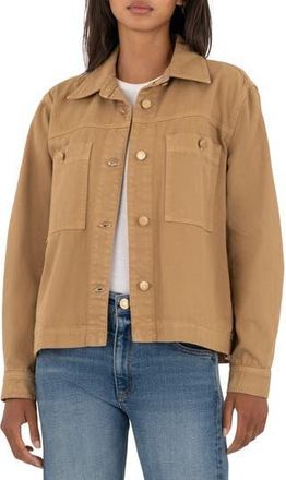 Kut from the Kloth Barb Pocket Jacket in Caramel at Nordstrom Rack, Size X-Large