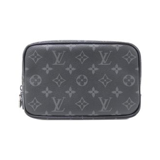 Louis Vuitton Black Coated Canvas Pouch (Pre-Owned)