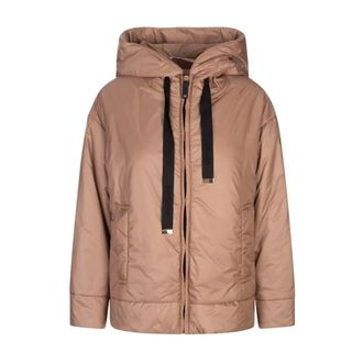 Max Mara Waterafstotende Canvas Gevoerde Jas - Dames - Jassen - Bruin - Maat: S