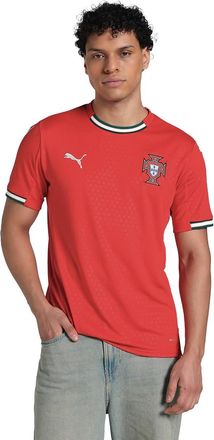 Puma Mens Portugal Trikot Home 2025 Rot, S Herren Shirt, Red/Almond, S