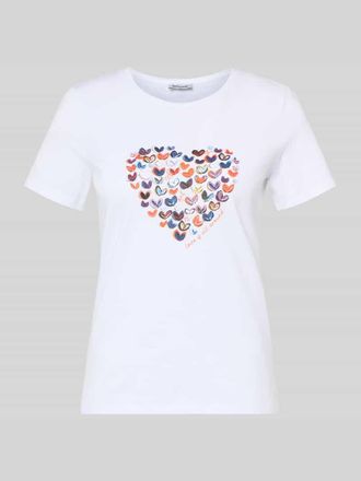 More & More More & More T-Shirt mit Motiv-Print in Weiss, Gr&ouml;&szlig;e 34